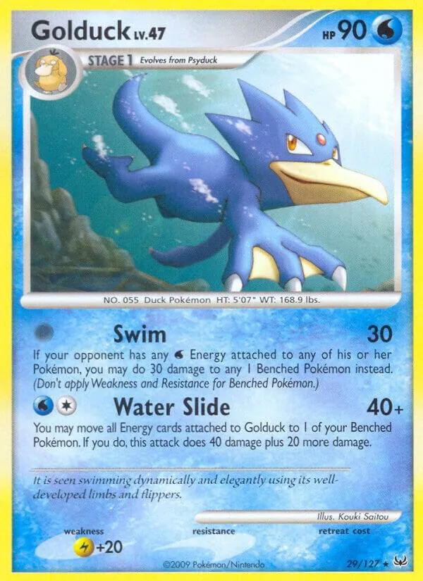 Golduck card front