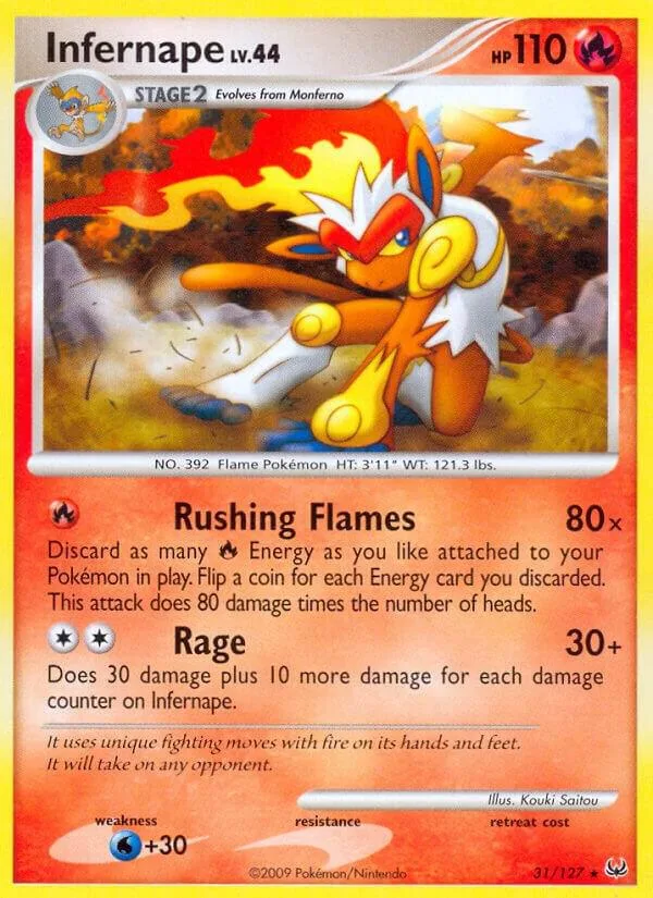 Infernape card front