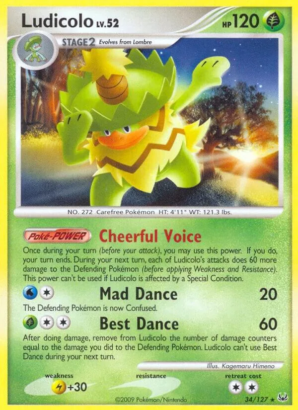 Ludicolo card front