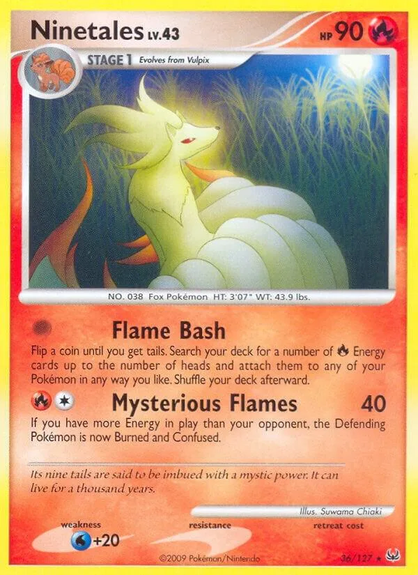Ninetales card front