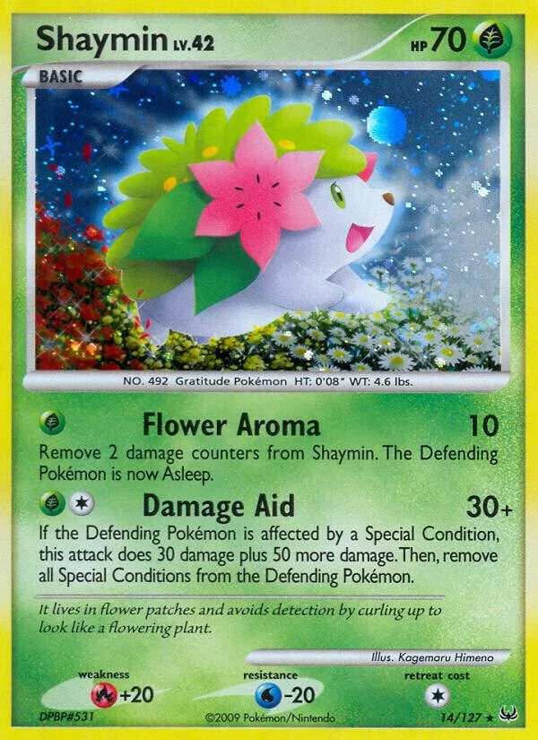 Shaymin card front