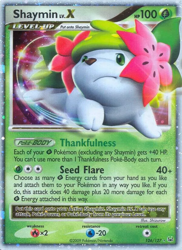 Shaymin Lv.X (Land Forme) Holofoil card