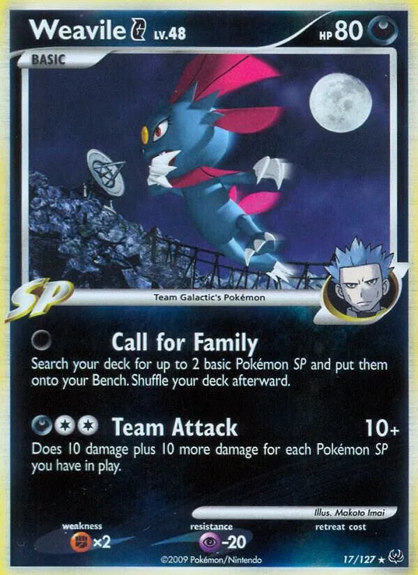 Weavile G card front