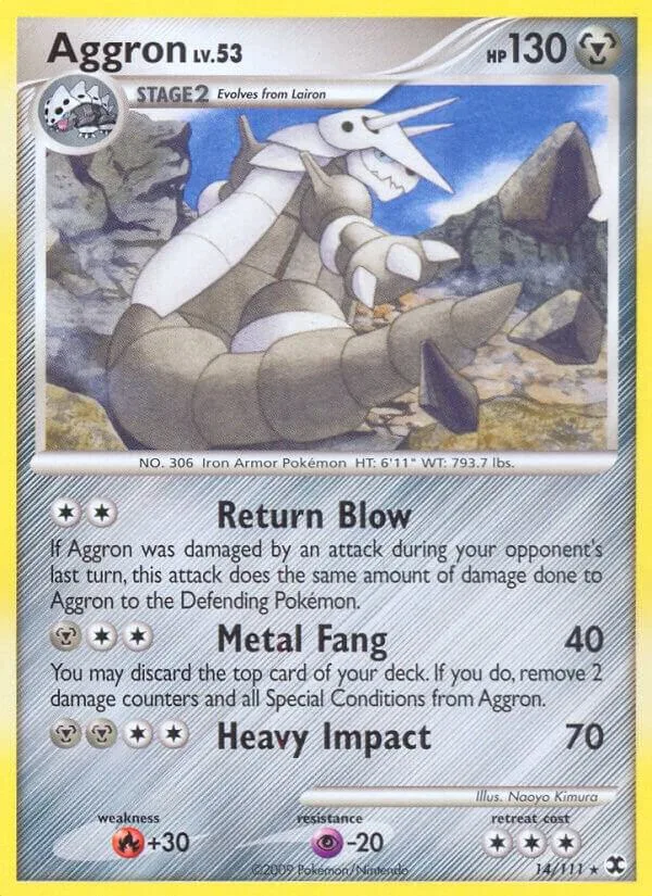 Aggron card front