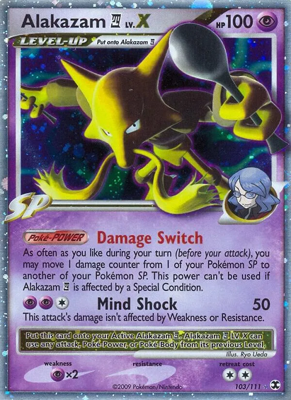 Alakazam E4 Lv.X Holofoil card