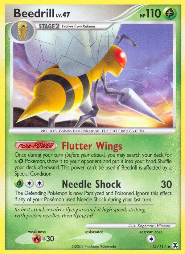 Beedrill card front