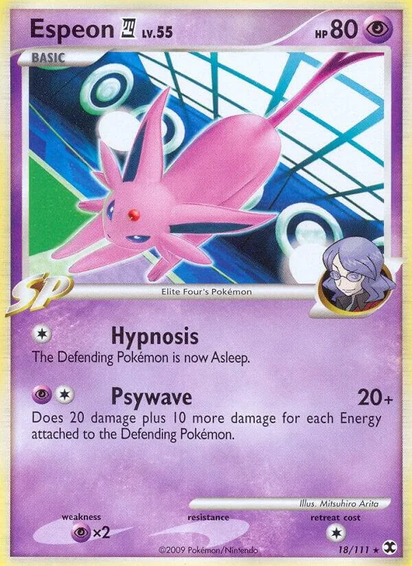 Espeon E4 card front