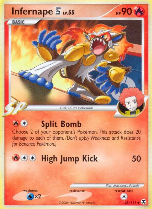 Infernape E4 card front