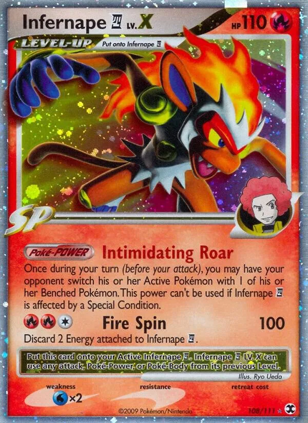 Infernape E4 Lv.X Holofoil card