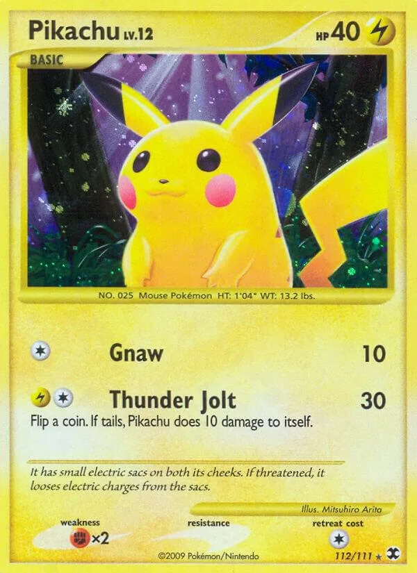 Pikachu Holofoil card