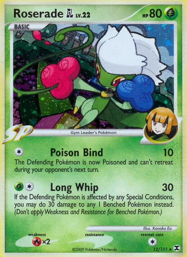 Roserade GL card front