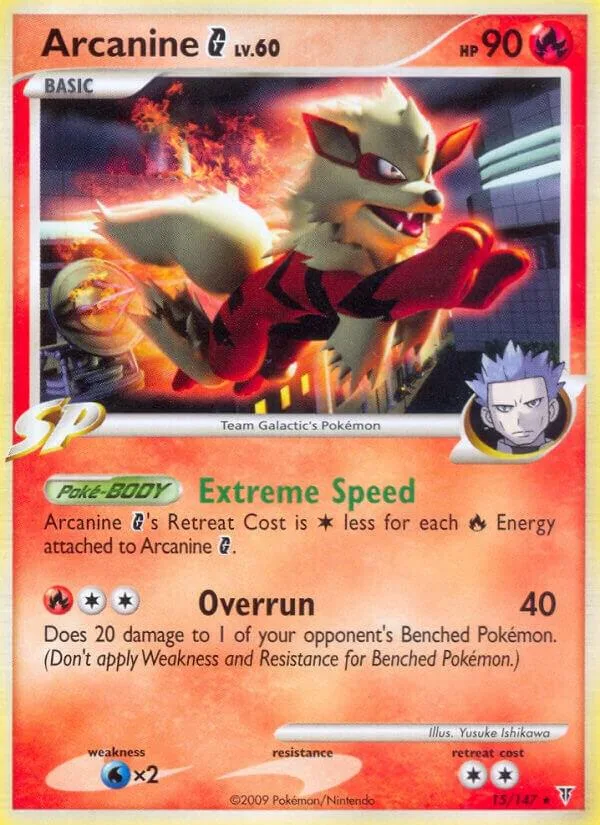 Arcanine G card front