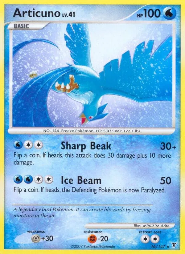 Articuno card front