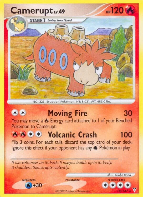 Camerupt card front