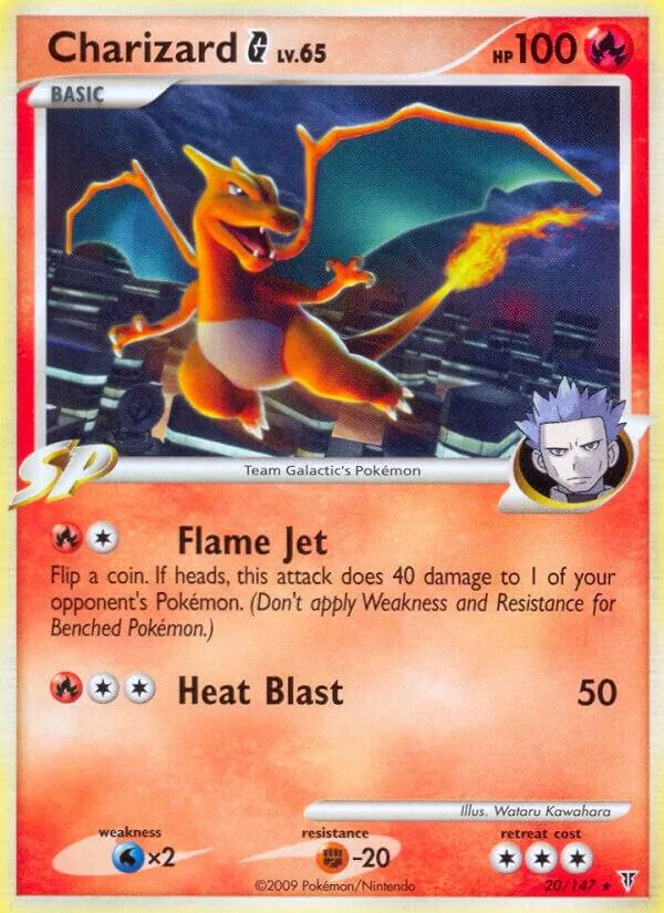 Charizard G card front