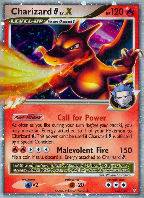 Charizard G Lv.X Holofoil card