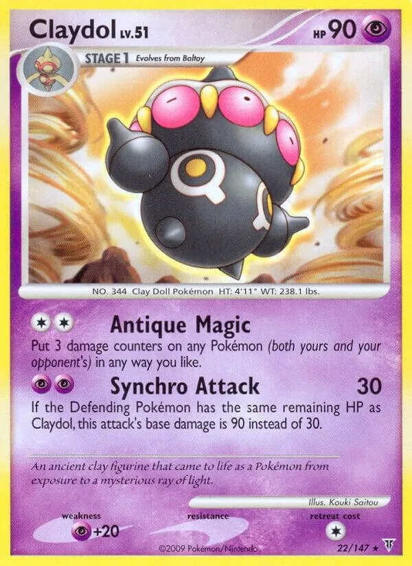 Claydol card front