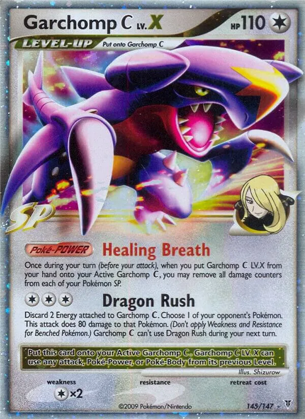 Garchomp C Lv.X Holofoil card