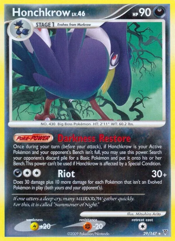 Honchkrow card front