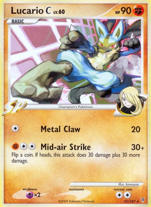 Lucario C card front