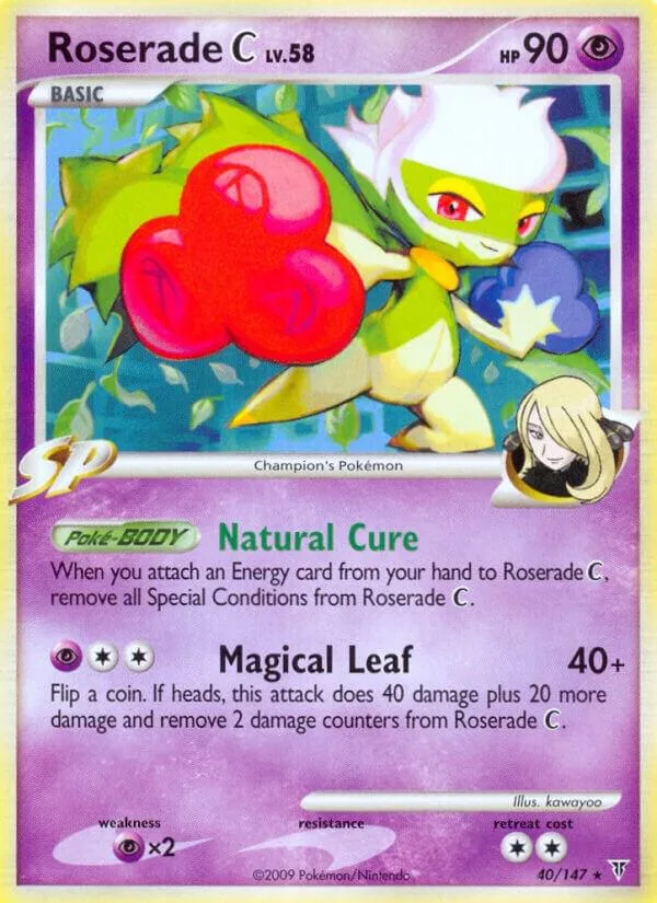Roserade C card front