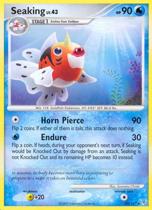 Seaking card front