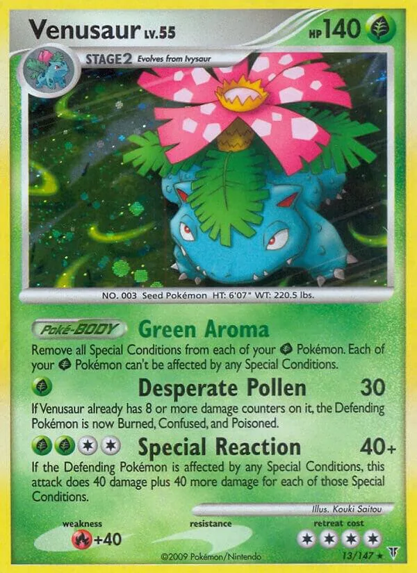 Venusaur card front
