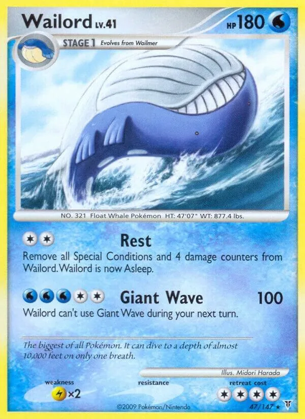 Wailord card front
