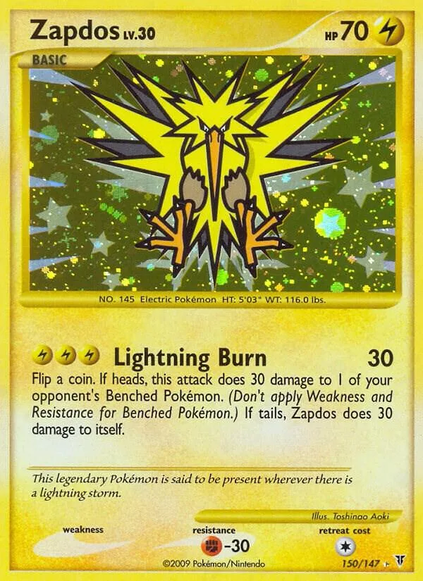 Zapdos Holofoil card