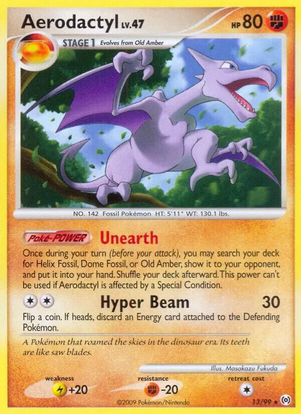 Aerodactyl card front