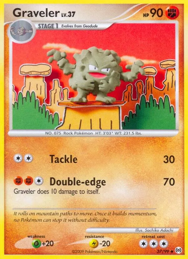 Graveler card front