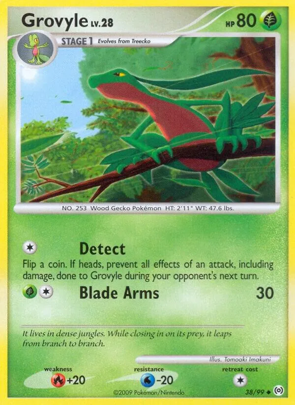 Grovyle card front