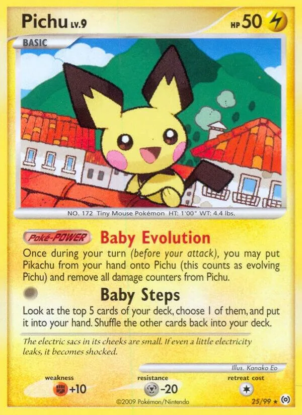 Pichu card front
