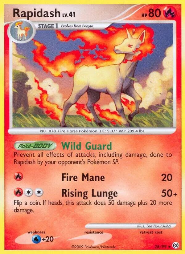 Rapidash card front