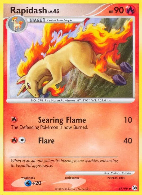 Rapidash card front