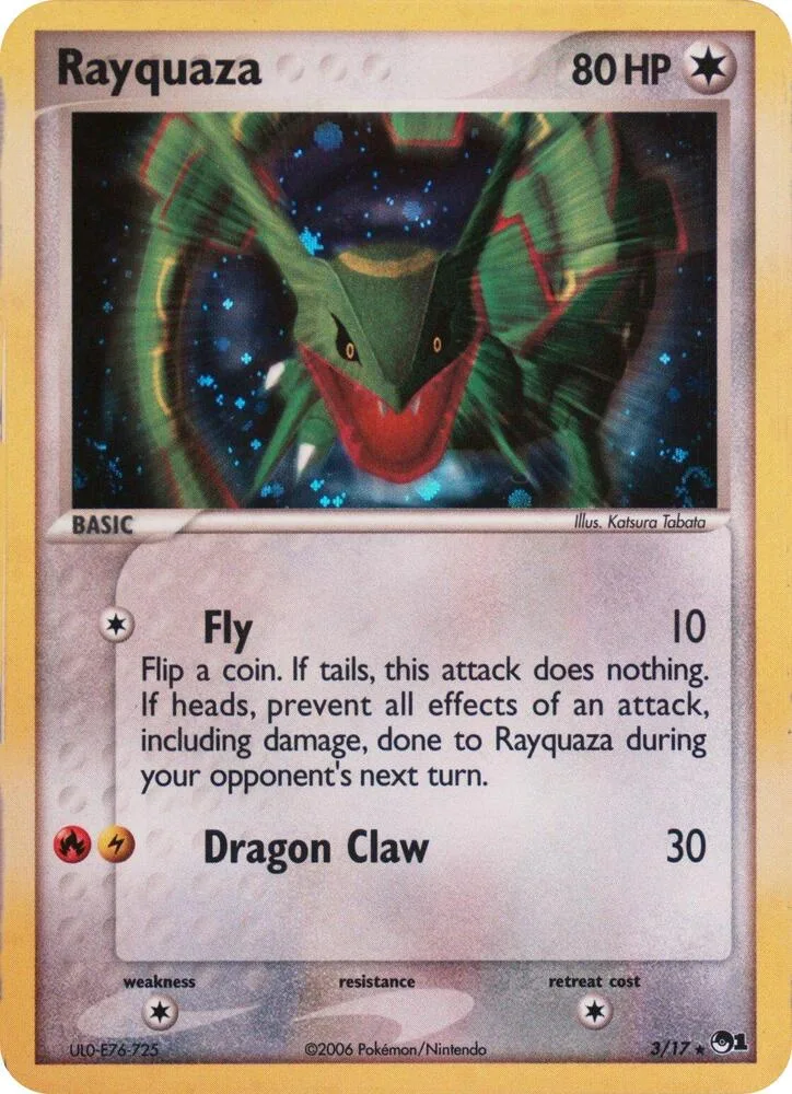 Rayquaza 2006 Reprint card
