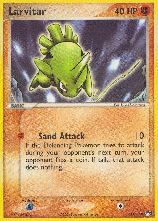 Larvitar card front