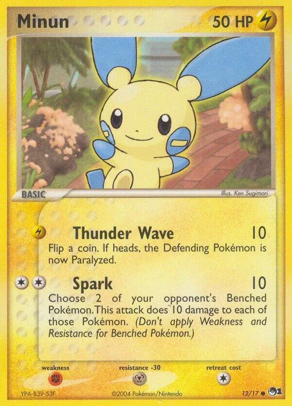 Minun card front