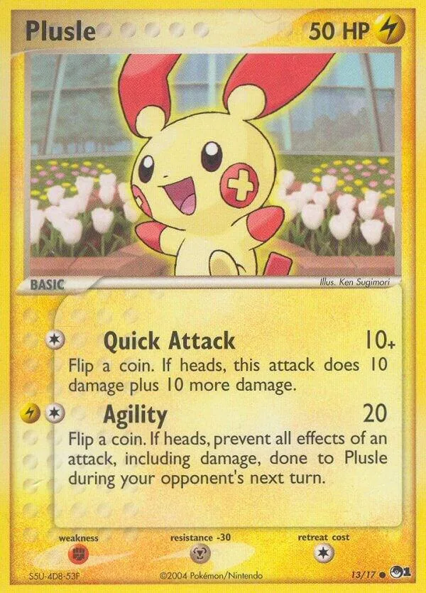 Plusle card front