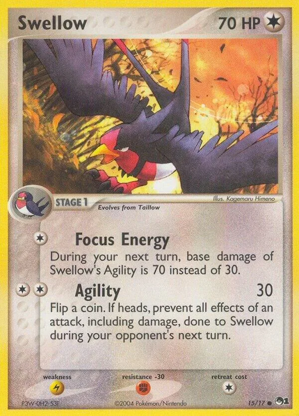 Swellow card front