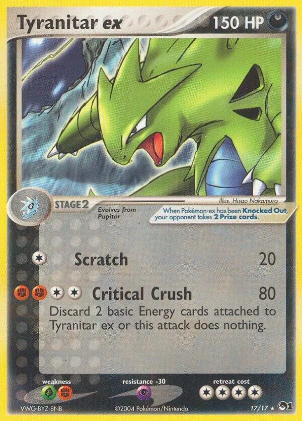 Tyranitar ex (Holo) card front