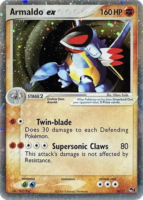 Armaldo ex (Holo) card front