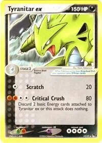 Tyranitar ex (Non-Holo) card front