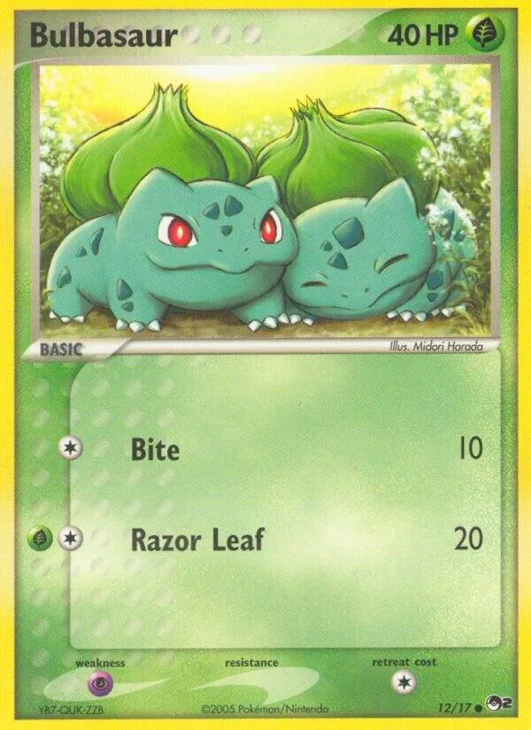 Bulbasaur card front