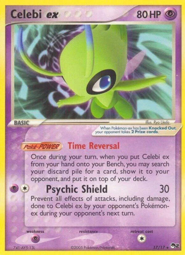 Celebi ex (Non-Holo) card front