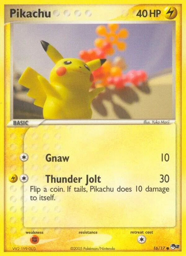 Pikachu card front
