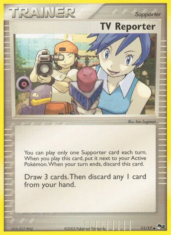 TV Reporter card front