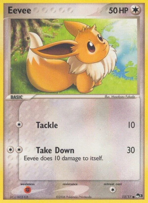 Eevee card front