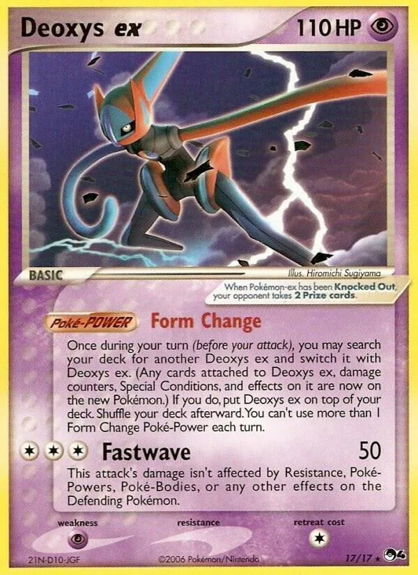 Deoxys ex card front