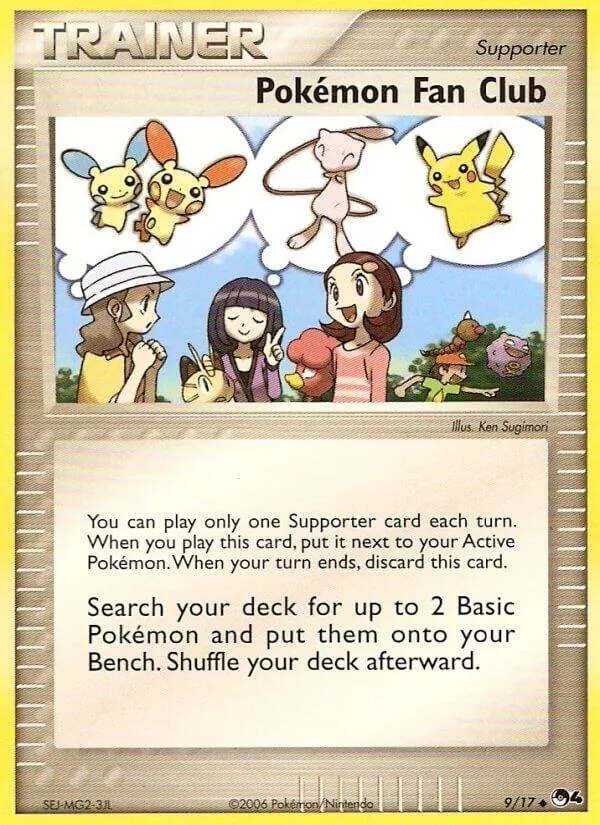 Pokemon Fan Club card front